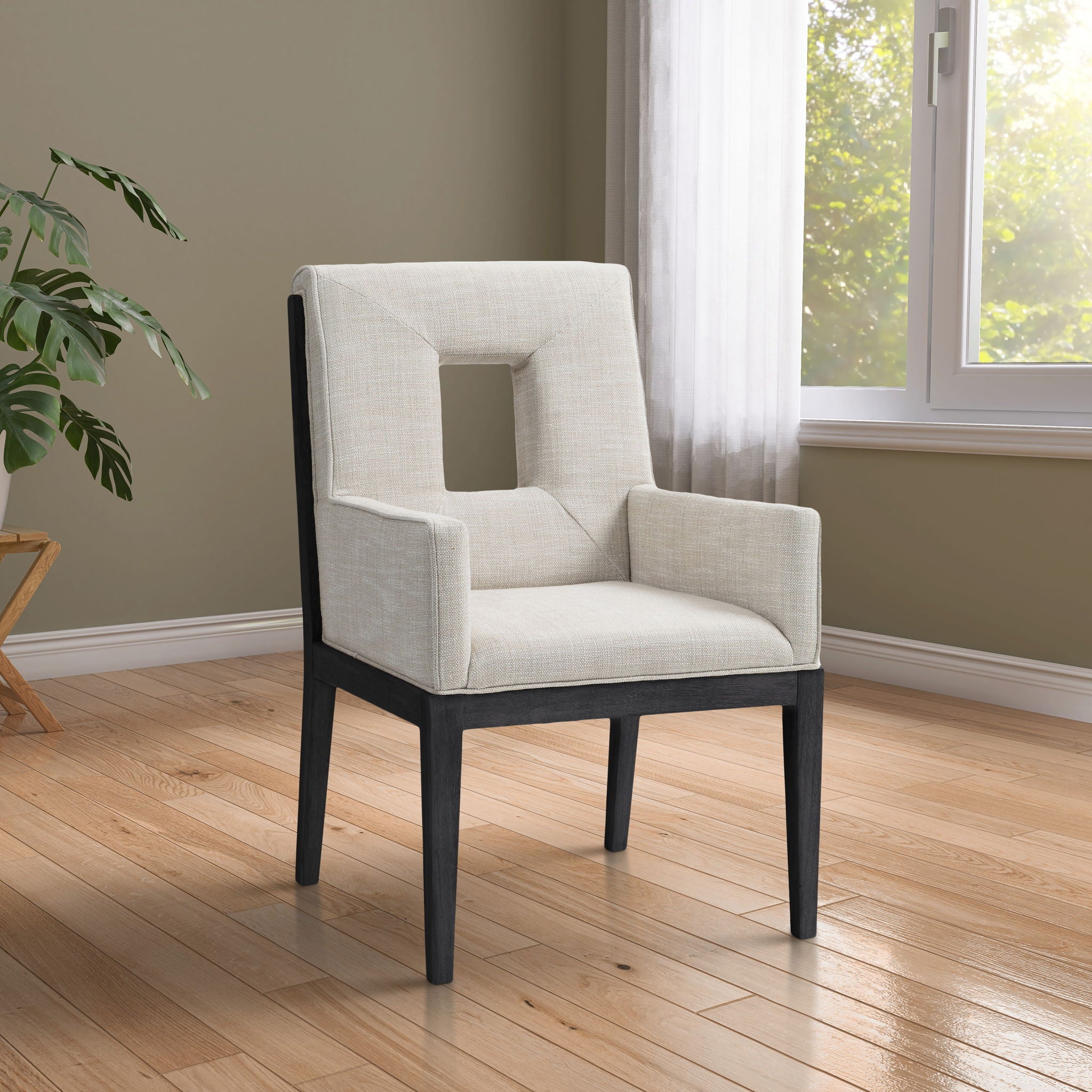 Gwendolyn - Dining Arm Chair With Black Frame - Urban Living Furniture (Los Angeles, CA)