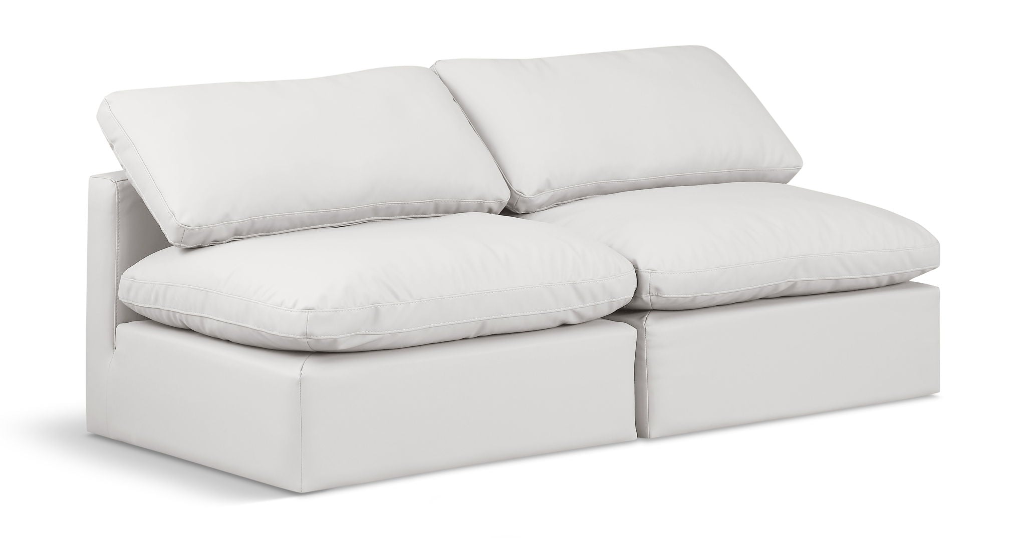 Indulge - Faux Leather 2 Seat Modular Armless Sofa - Urban Living Furniture (Los Angeles, CA)