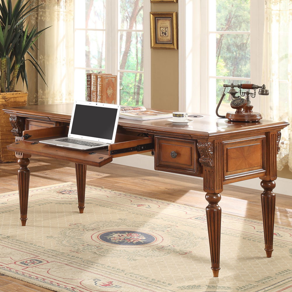 Huntington - Writing Desk - Antique Vintage Pecan - Urban Living Furniture (Los Angeles, CA)
