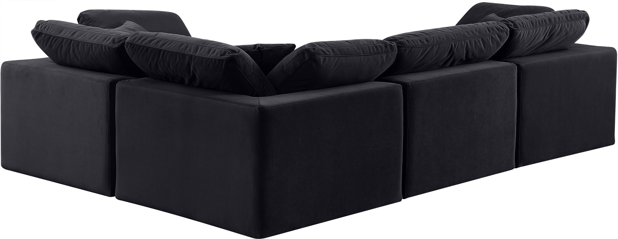 Comfy - 4 Piece Velvet Modular Sectional - Urban Living Furniture (Los Angeles, CA)