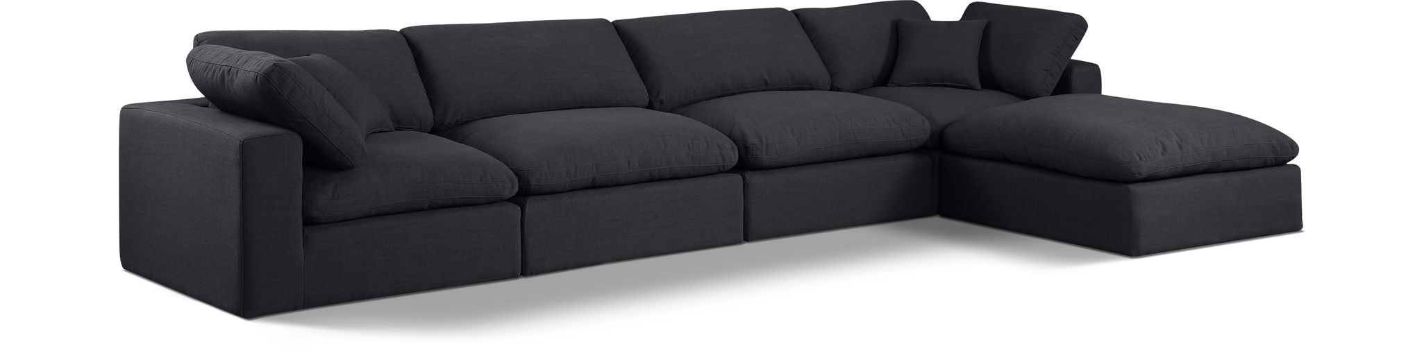 Comfy - 5 Piece Linen Modular Sectional With Chaise - Urban Living Furniture (Los Angeles, CA)