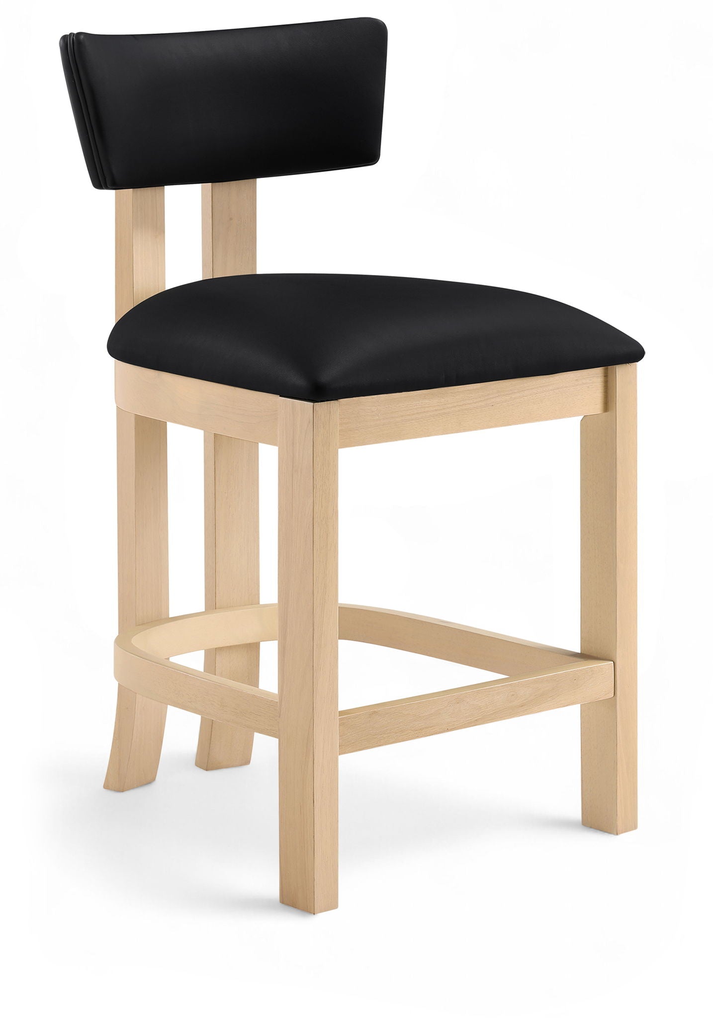 Lavrin - Vegan Leather Counter Stool (Set of 2) - Natural Base - Urban Living Furniture (Los Angeles, CA)