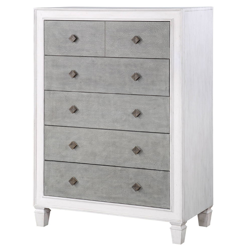 Katia - Chest - Rustic Gray & Weathered White - Urban Living Furniture (Los Angeles, CA)