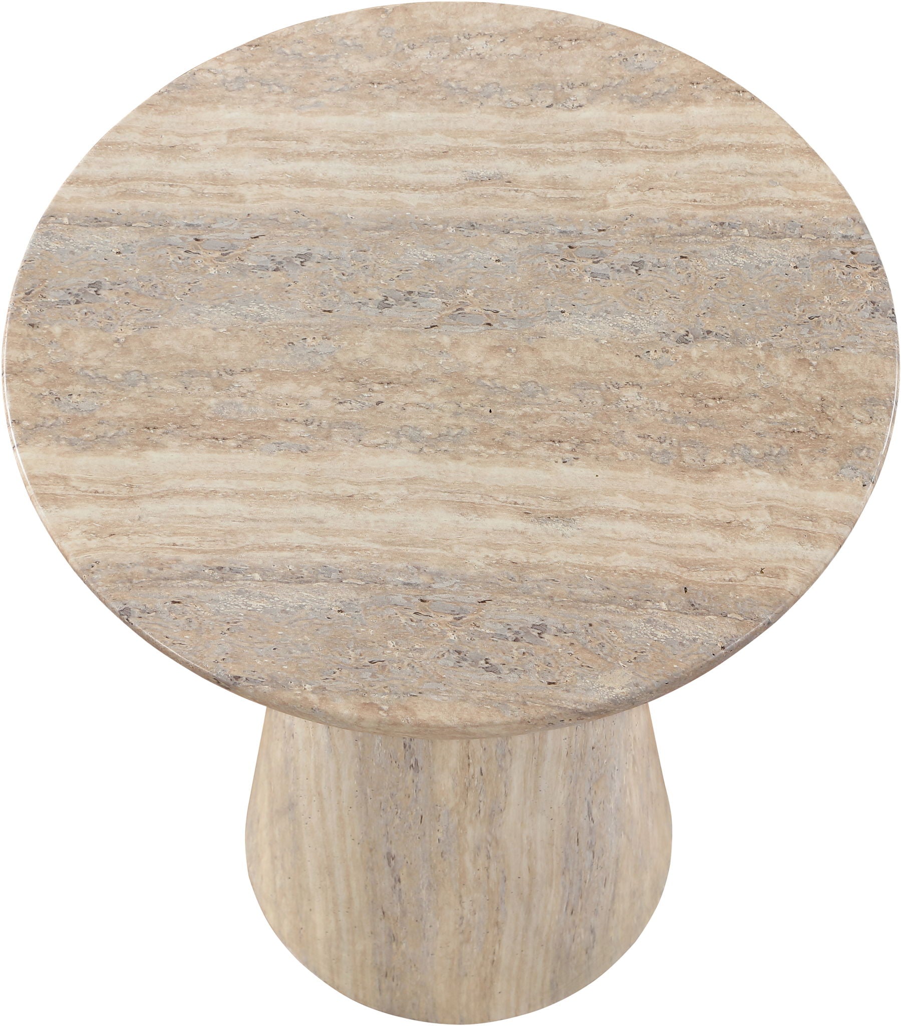 Cassino - Concrete Indoor/Outdoor End Table - Travertine - Urban Living Furniture (Los Angeles, CA)