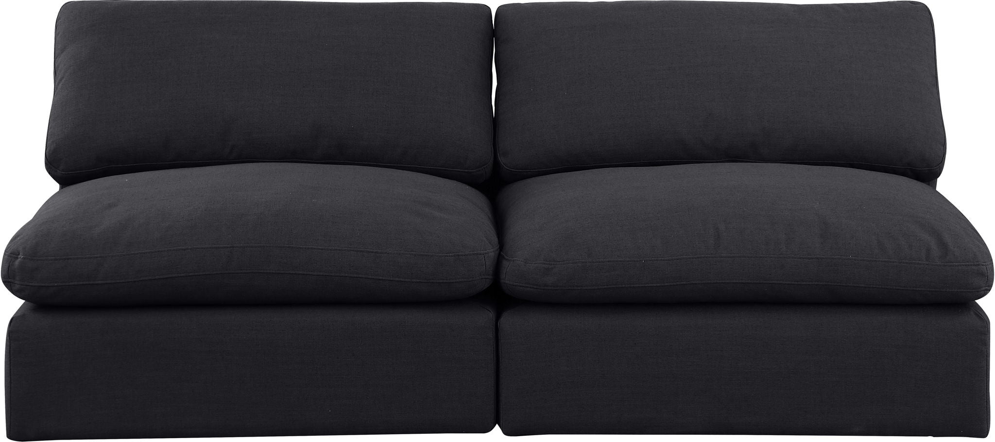 Comfy - Linen Modular Armless Sofa 2 Seats - Urban Living Furniture (Los Angeles, CA)