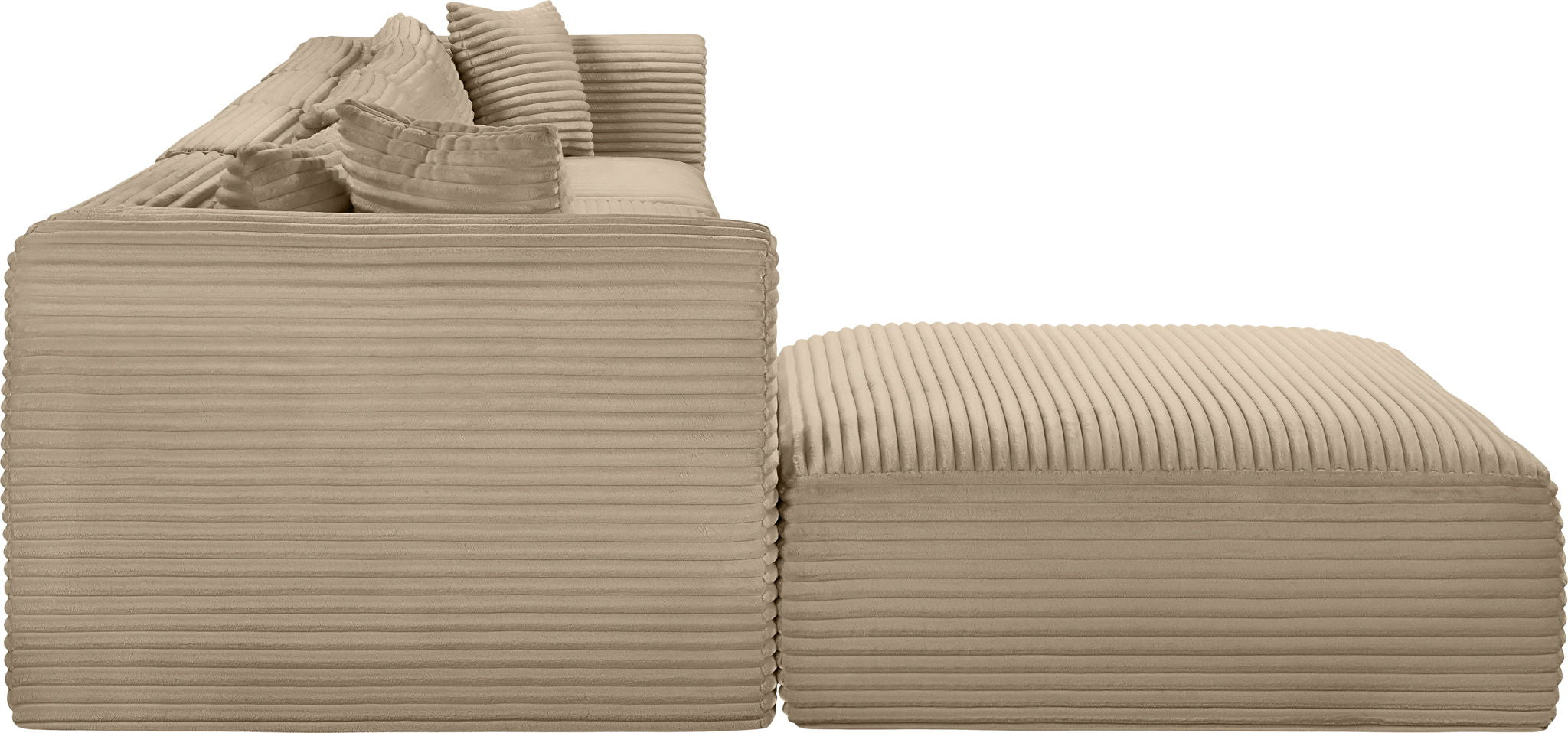 Shaggy - Fabric 5 Piece Modular Sectional With Ottoman - Urban Living Furniture (Los Angeles, CA)