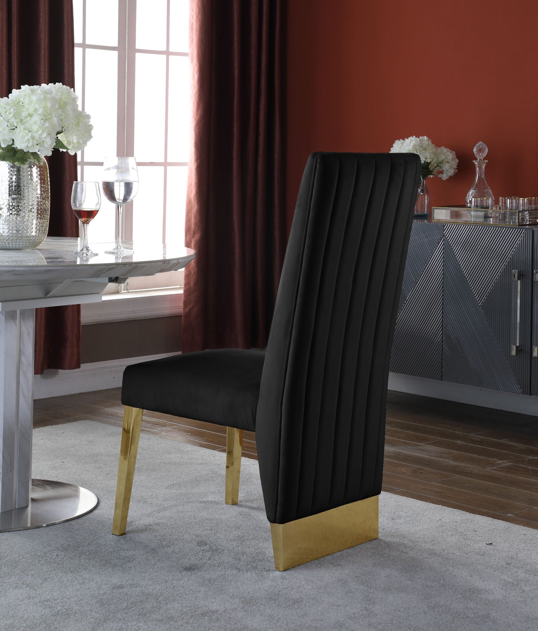 Porsha - Dining Chair with Gold Legs(Set of 2) - Urban Living Furniture (Los Angeles, CA)