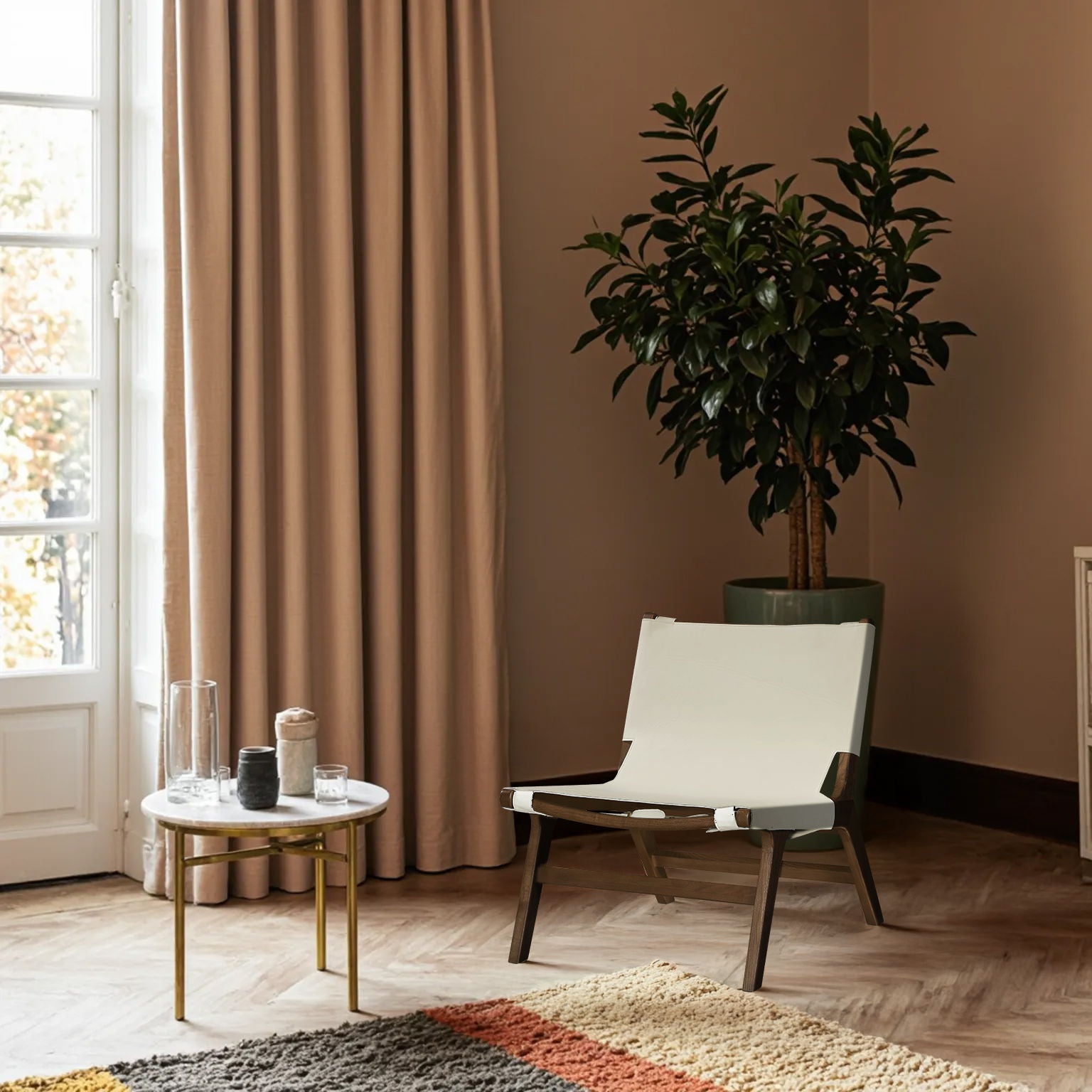 Rawlins - Accent Chair - Walnut Frame - Urban Living Furniture (Los Angeles, CA)