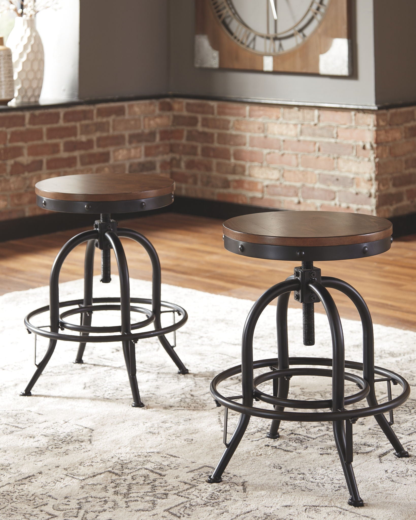 Valebeck - Swivel Barstool (Set of 2) - Urban Living Furniture (Los Angeles, CA)