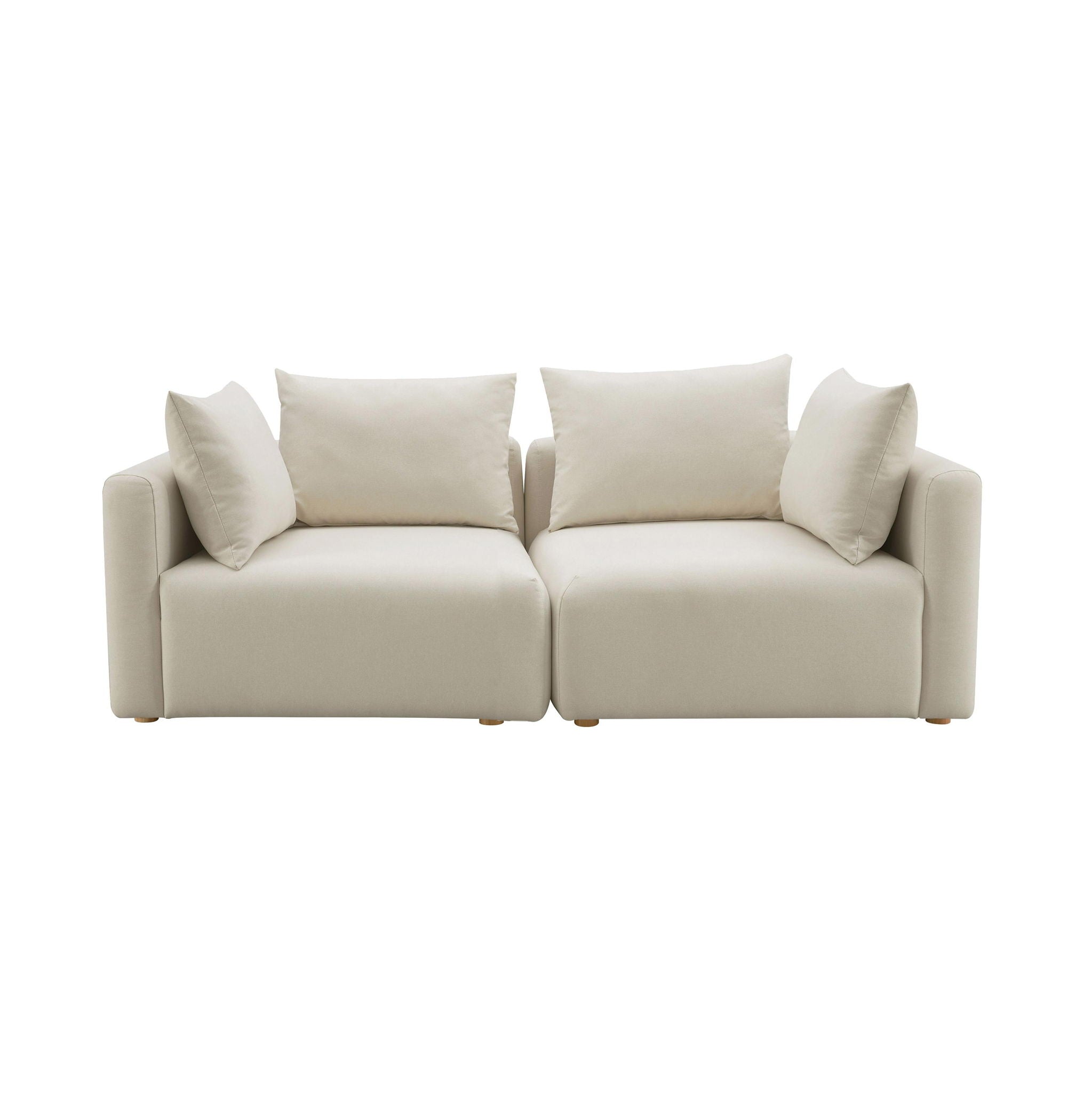 Hangover - Linen Loveseat - Cream - Urban Living Furniture (Los Angeles, CA)