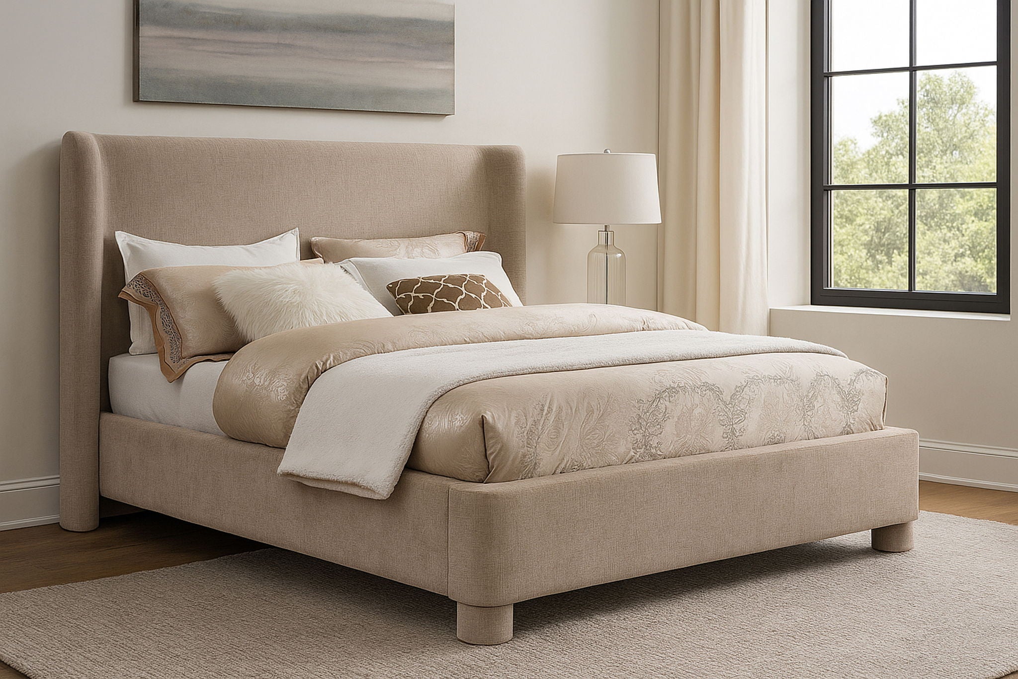 Penny - Chenille Fabric Bed - Urban Living Furniture (Los Angeles, CA)