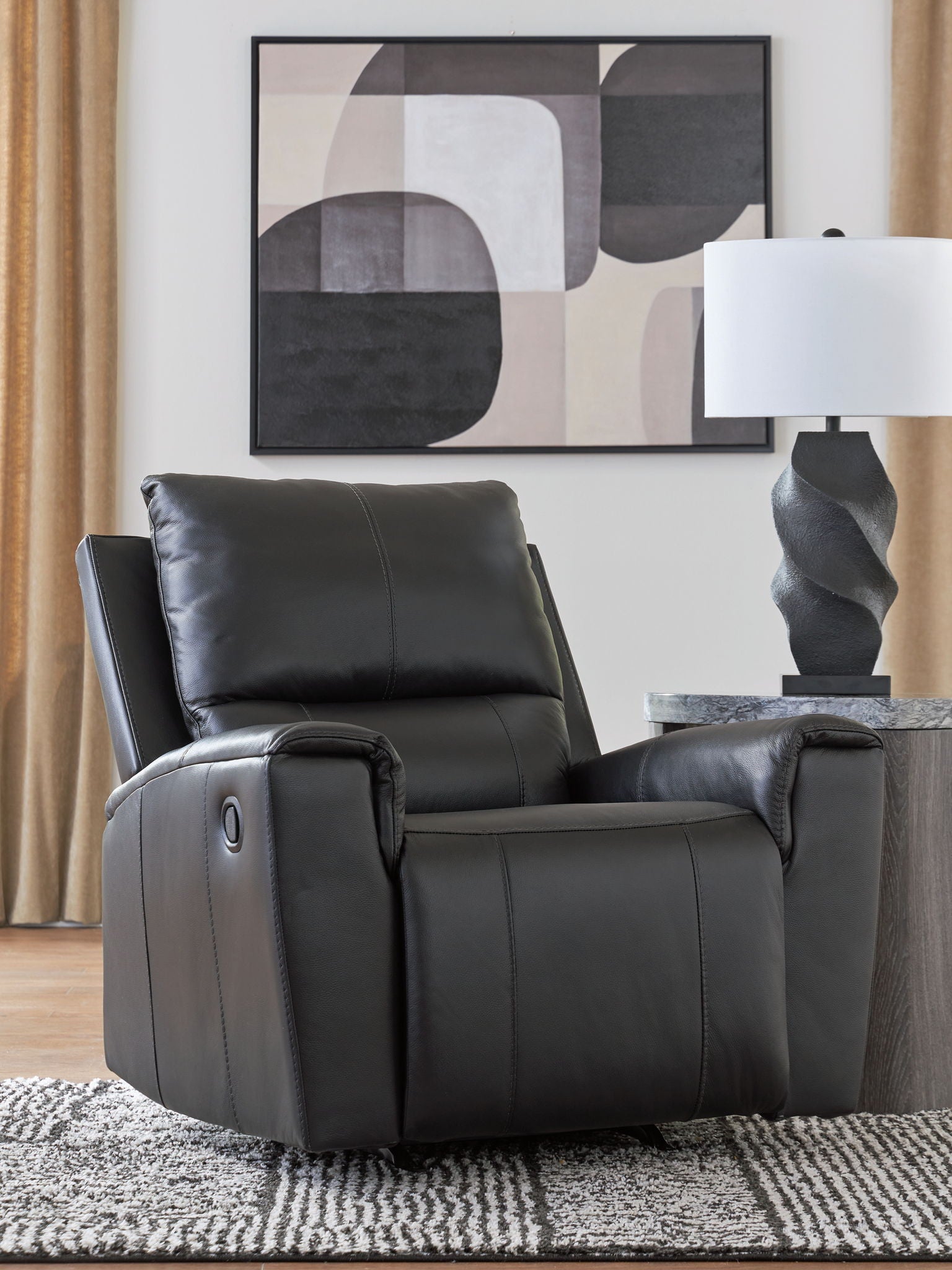 Glossmore - Rocker Recliner - Black - Urban Living Furniture (Los Angeles, CA)