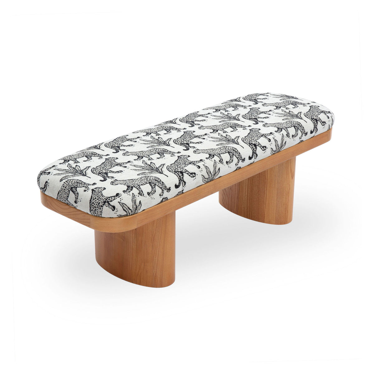 Ollie - Leopard Jacquard Bench