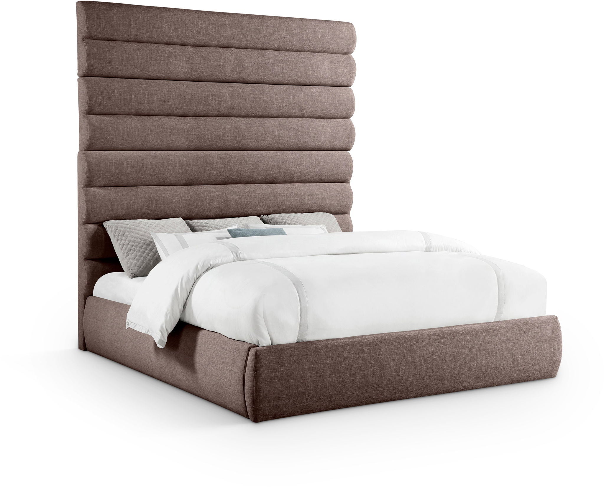 Adam - Linen Fabric Bed With 89" Headboard - Urban Living Furniture (Los Angeles, CA)