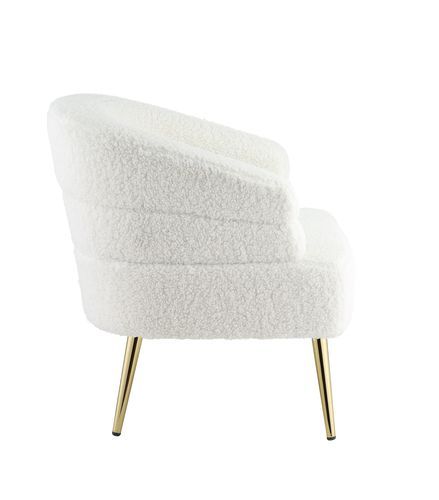 Trezona - Accent Chair - White Teddy Sherpa - Urban Living Furniture (Los Angeles, CA)