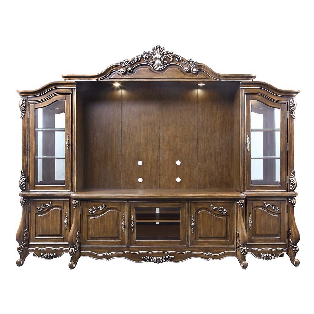 Latisha - Entertainment Center - Antique Oak - Urban Living Furniture (Los Angeles, CA)