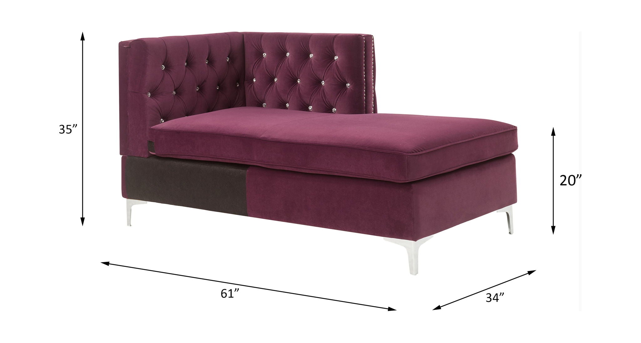 Jaszira - Modular - Chaise - Urban Living Furniture (Los Angeles, CA)