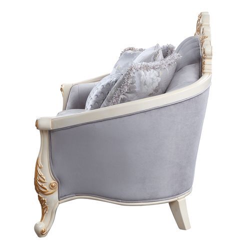 Galelvith - Sofa With 6 Pillows - Gray Fabric - Urban Living Furniture (Los Angeles, CA)