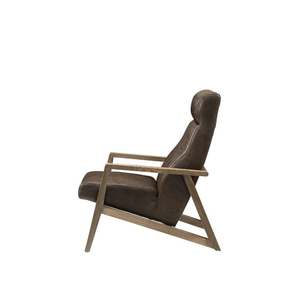 Emint - Accent Chair - Distress Chocolate Top Grain Leather - Urban Living Furniture (Los Angeles, CA)