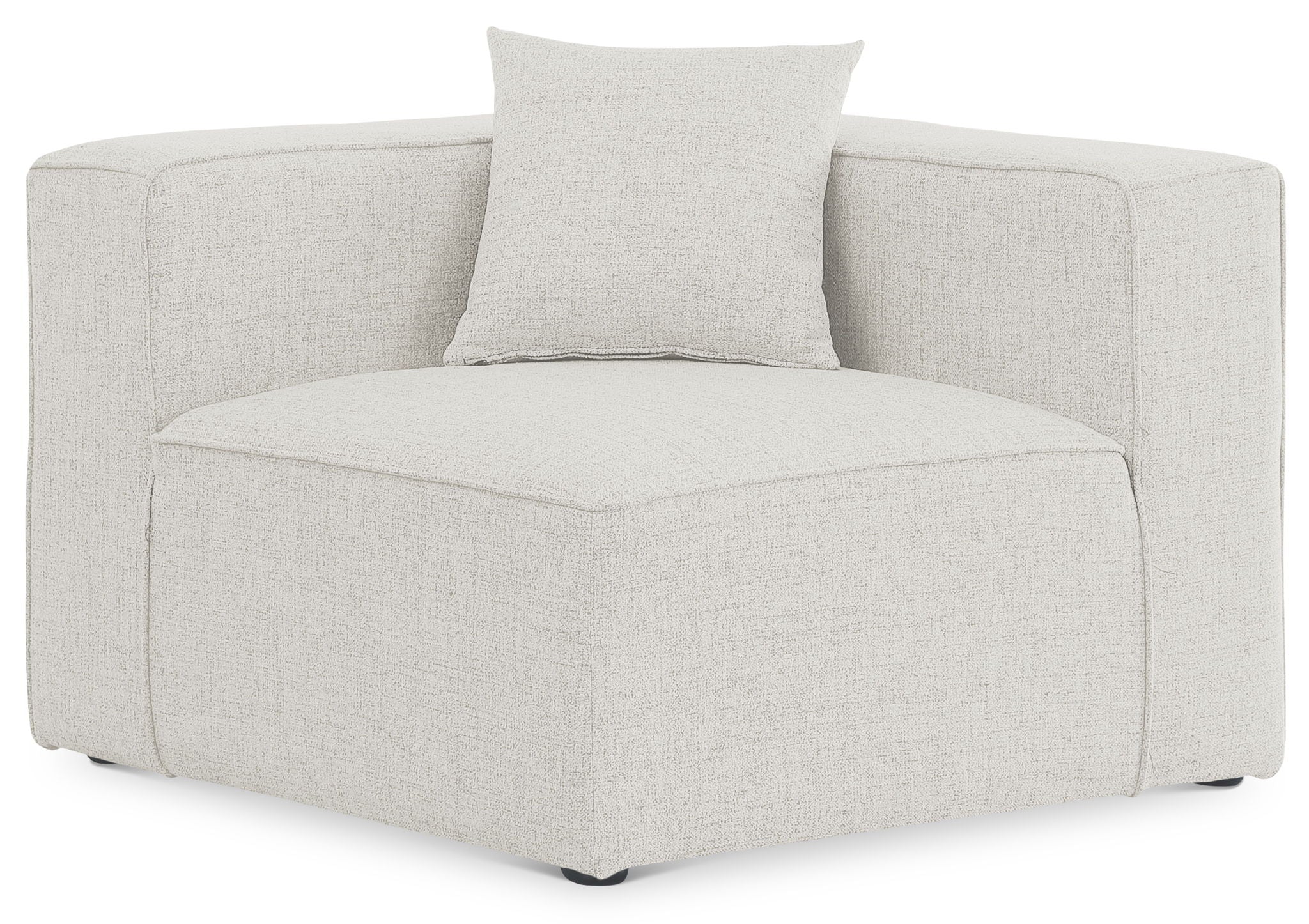 Cube - Linen Corner Chair - Urban Living Furniture (Los Angeles, CA)