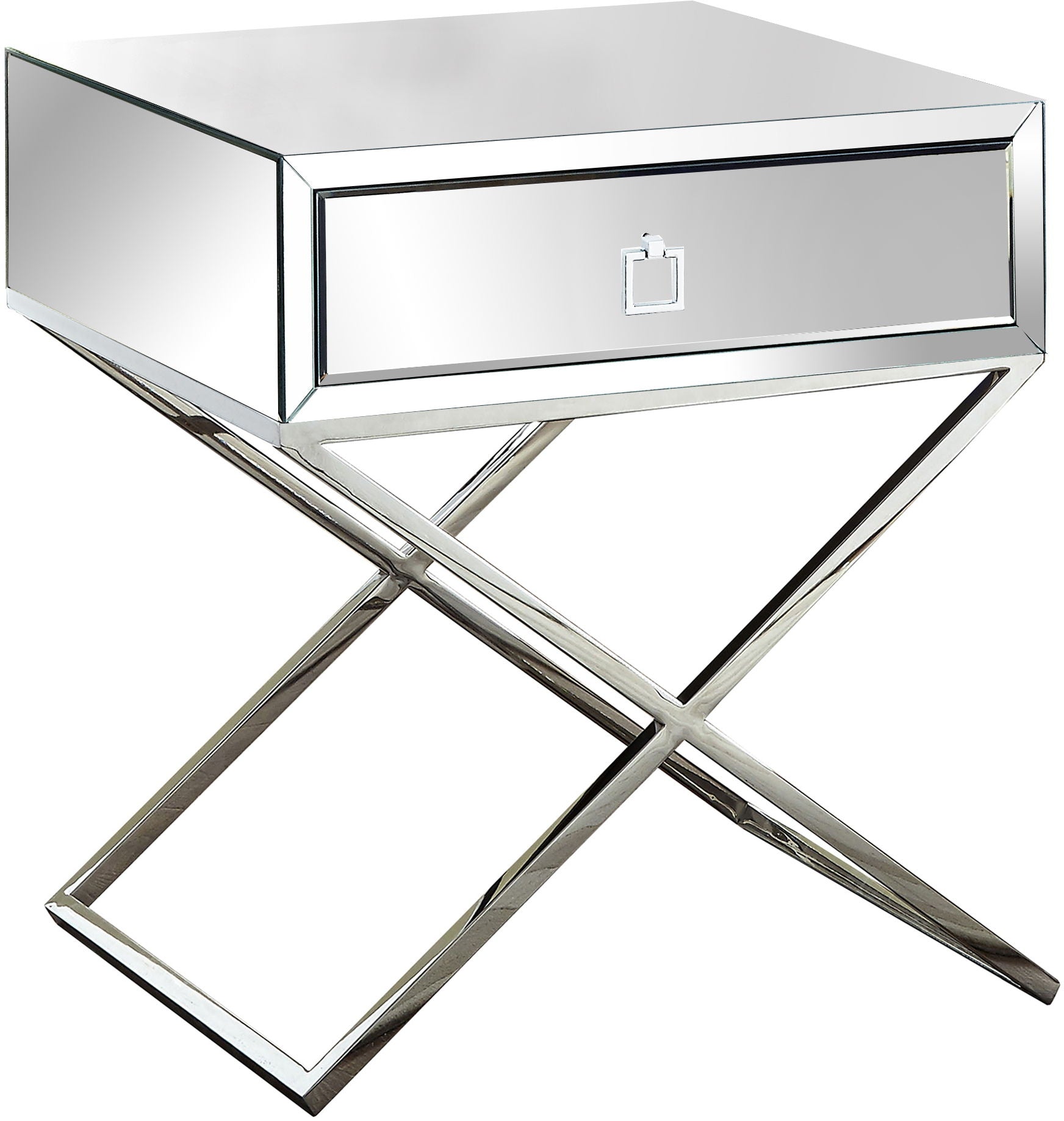 Lynn - Side Table - Chrome - Urban Living Furniture (Los Angeles, CA)