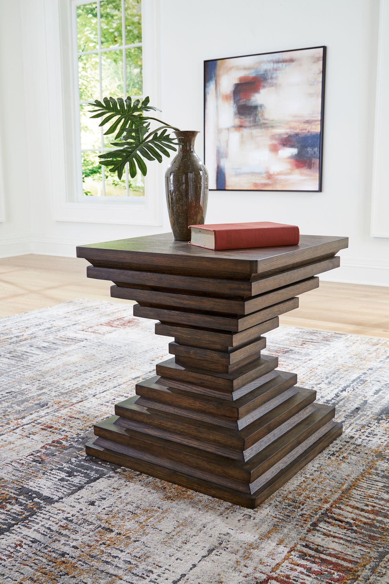 Hannodream - Warm Brown - Square End Table - Urban Living Furniture (Los Angeles, CA)