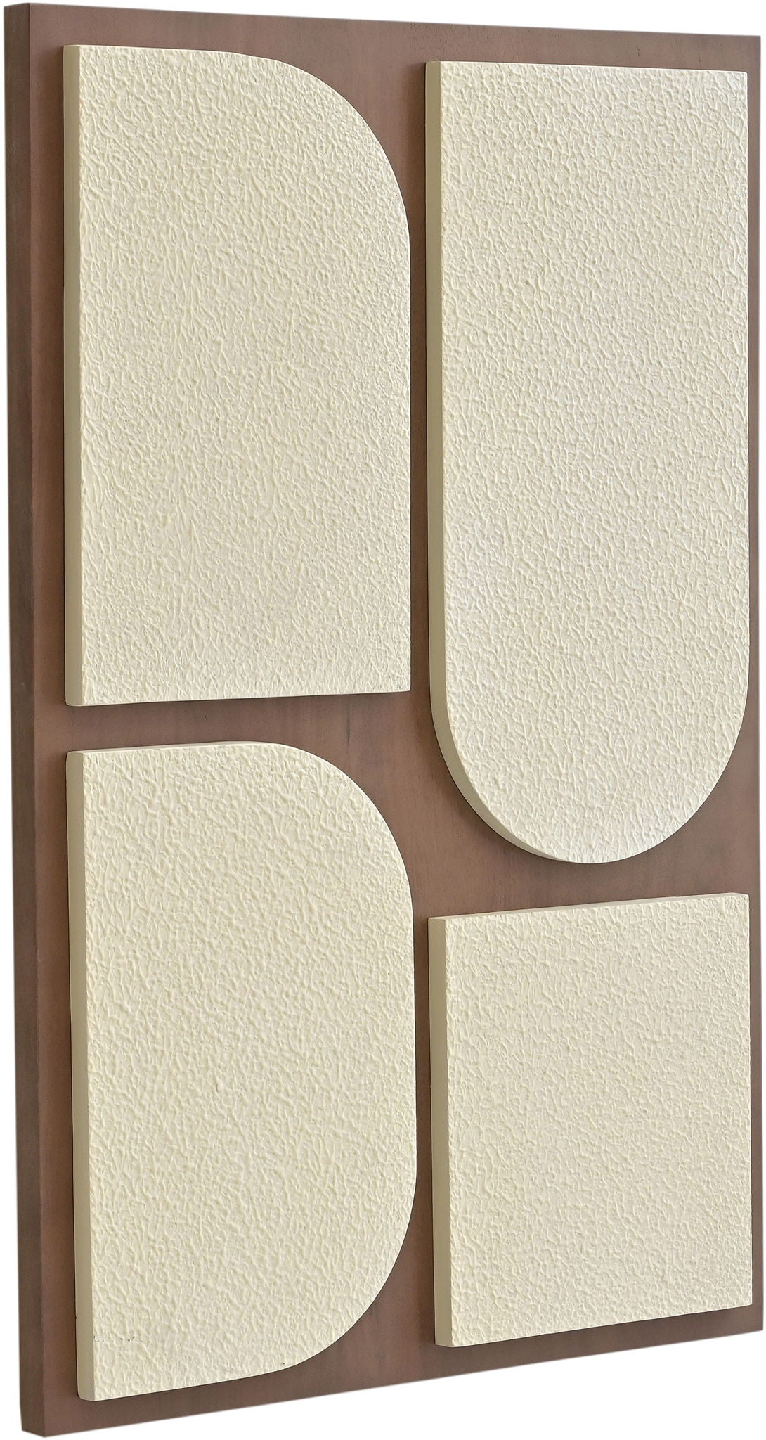Icon - Mango Wood 4 Piece Wall Art - Black / Natural