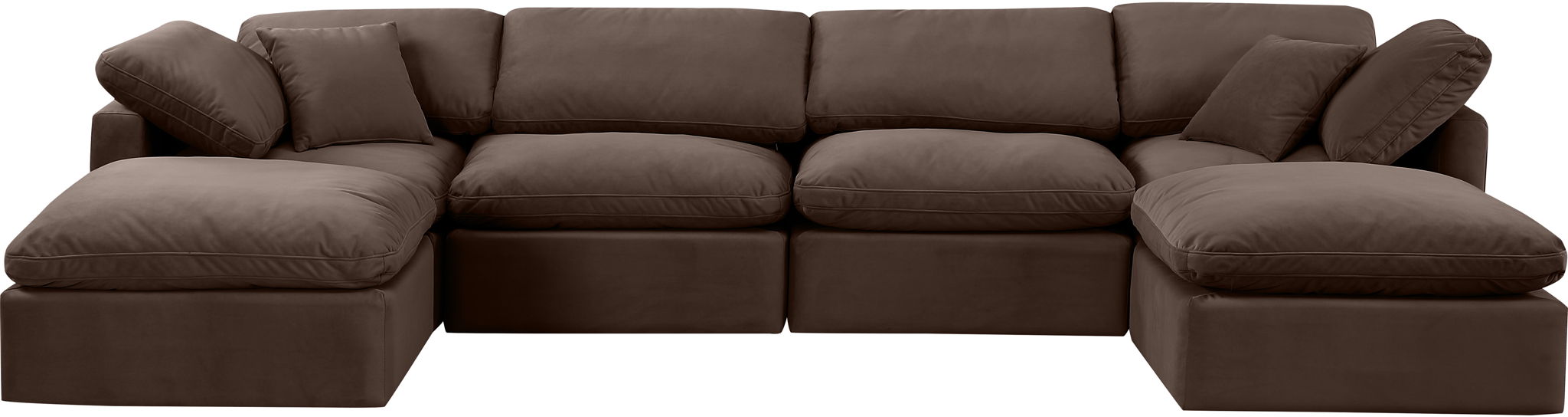 Indulge - Velvet 6 Piece Modular Double Chaise Sectional - Urban Living Furniture (Los Angeles, CA)
