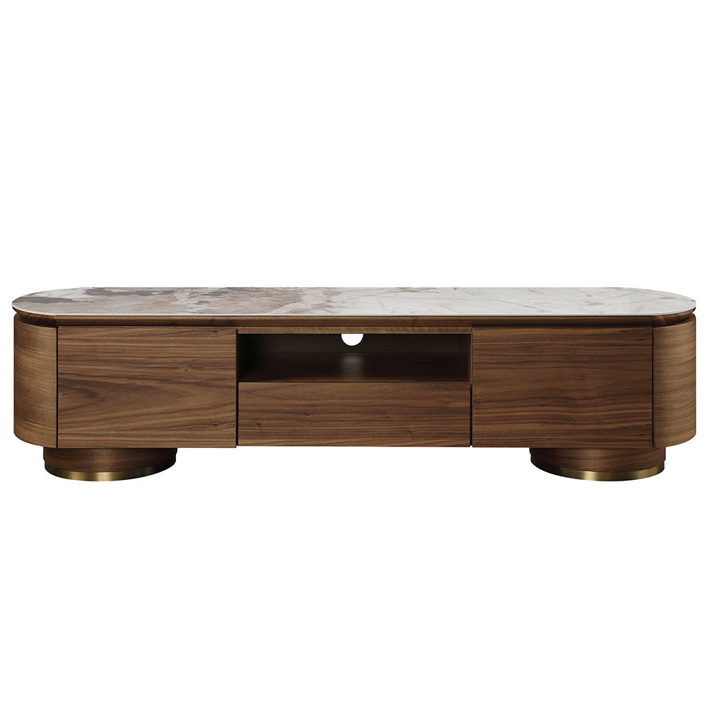 Willene - TV Stand With Ceramic Top - Dark Brown - Urban Living Furniture (Los Angeles, CA)