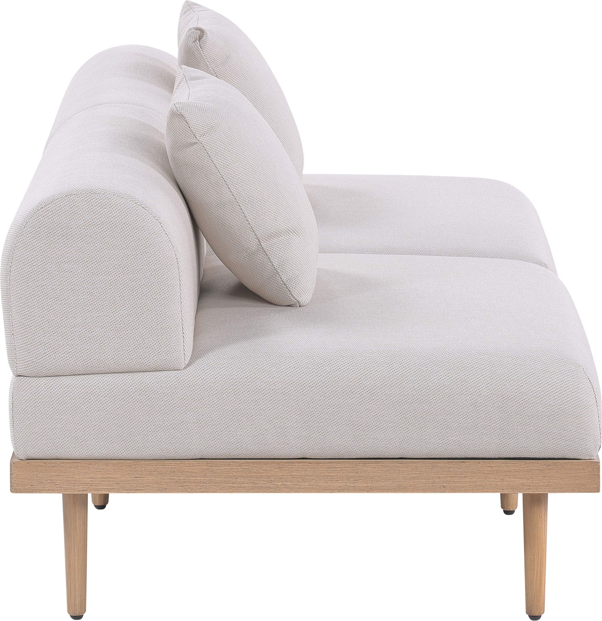 Laguna - 2 Piece Resilient Water Resistant Fabric 71" Outdoor Patio Armless Modular Loveseat - Urban Living Furniture (Los Angeles, CA)