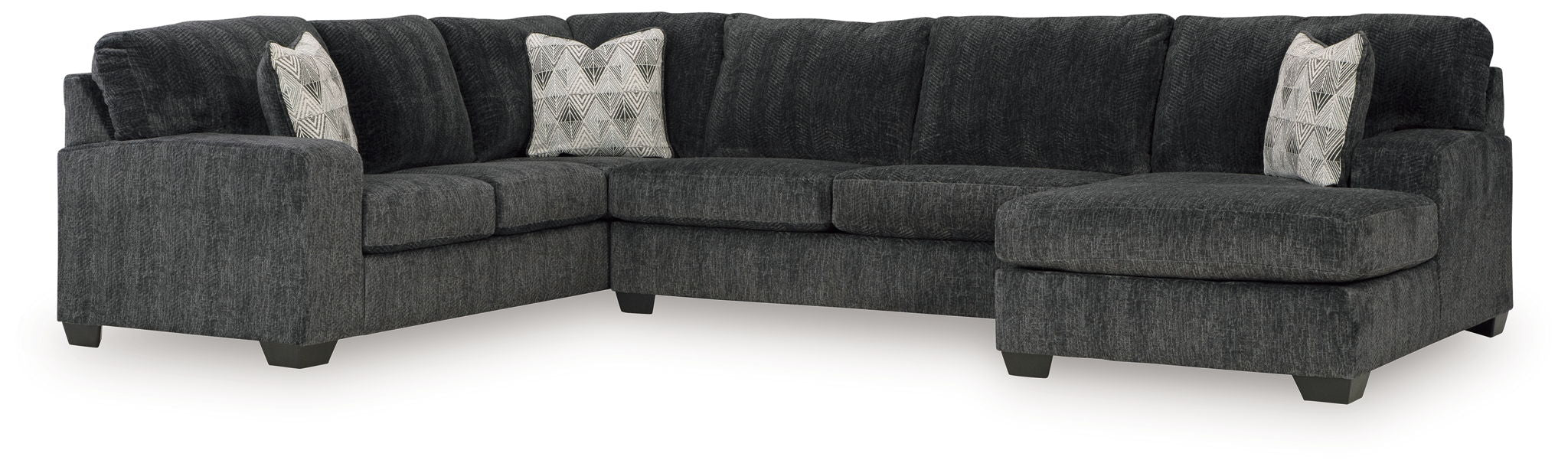 Hollyview - 3-Piece Sectional With Raf Corner Chaise - Shadow - Urban Living Furniture (Los Angeles, CA)