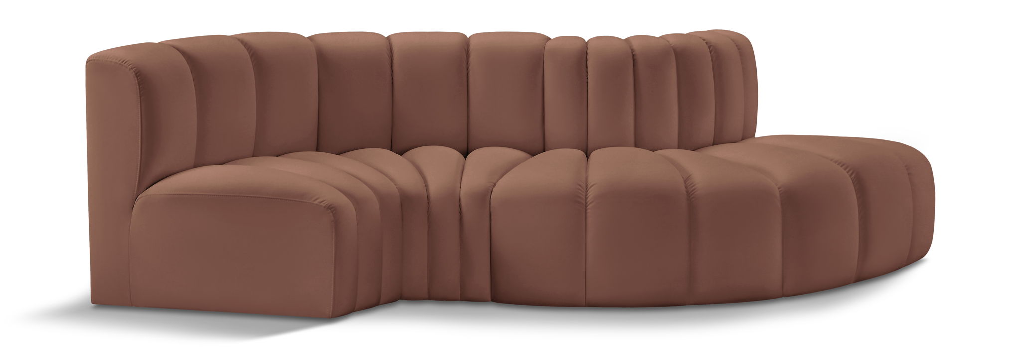 Arc - Faux Leather 4 Piece L-Shaped Modular Sofa - Urban Living Furniture (Los Angeles, CA)