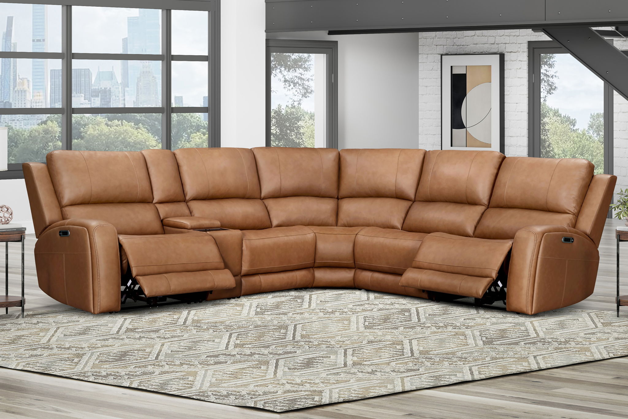 Belmont - Armless Chair - Lyric Caramel - Urban Living Furniture (Los Angeles, CA)