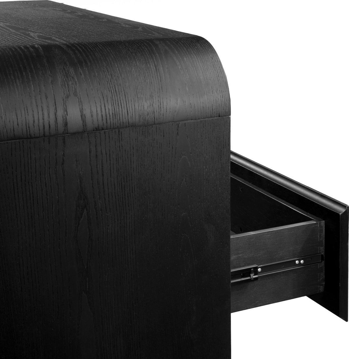 Elora - Five Drawer Chest - Jet Black Ash