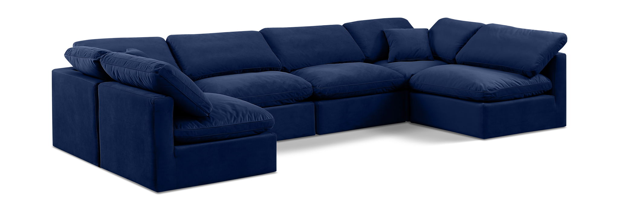 Indulge - Velvet 6 Piece Modular U-Shaped Sectional - Urban Living Furniture (Los Angeles, CA)
