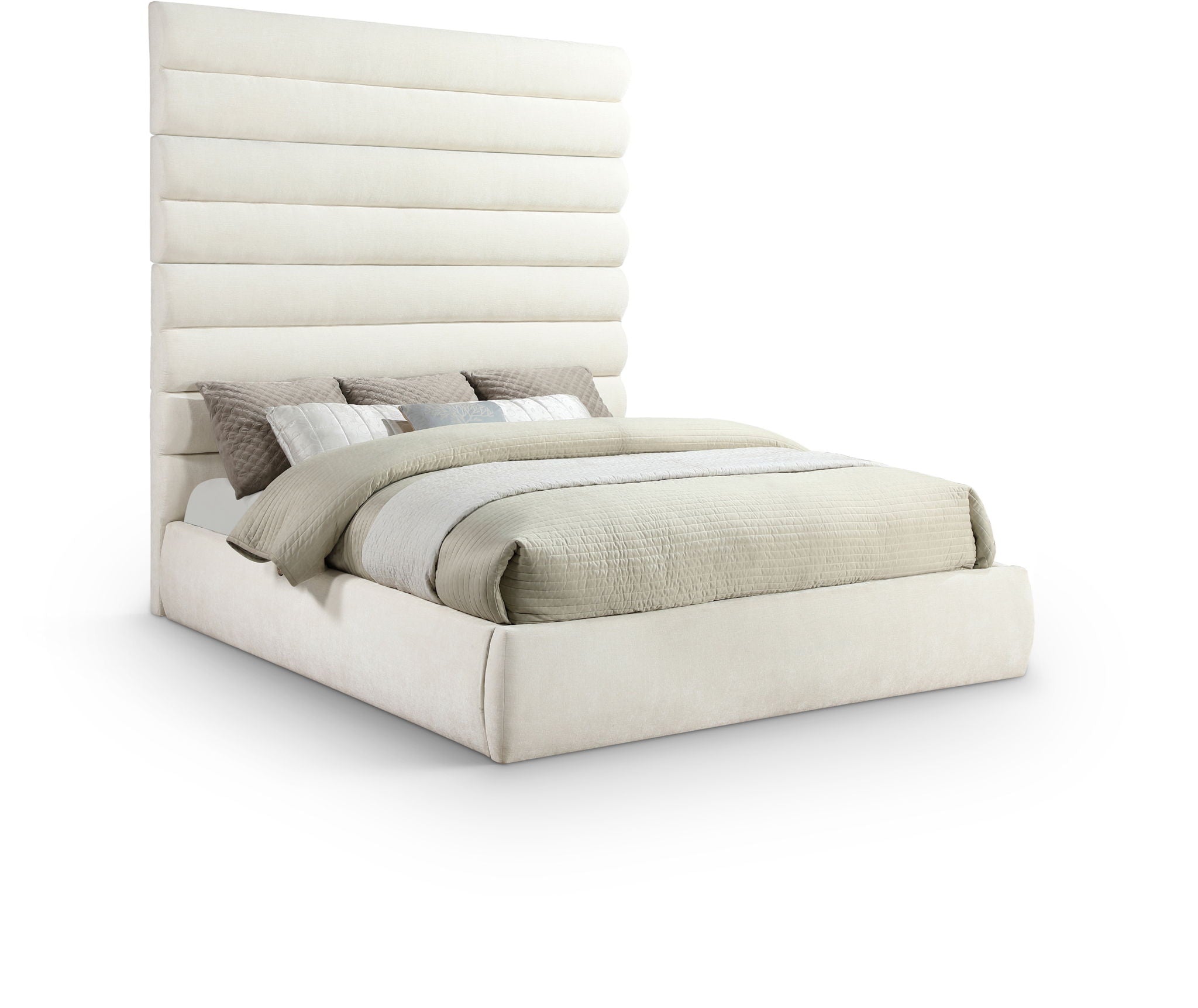 Adam - Chenille Fabric Bed With 89" Headboard - Urban Living Furniture (Los Angeles, CA)