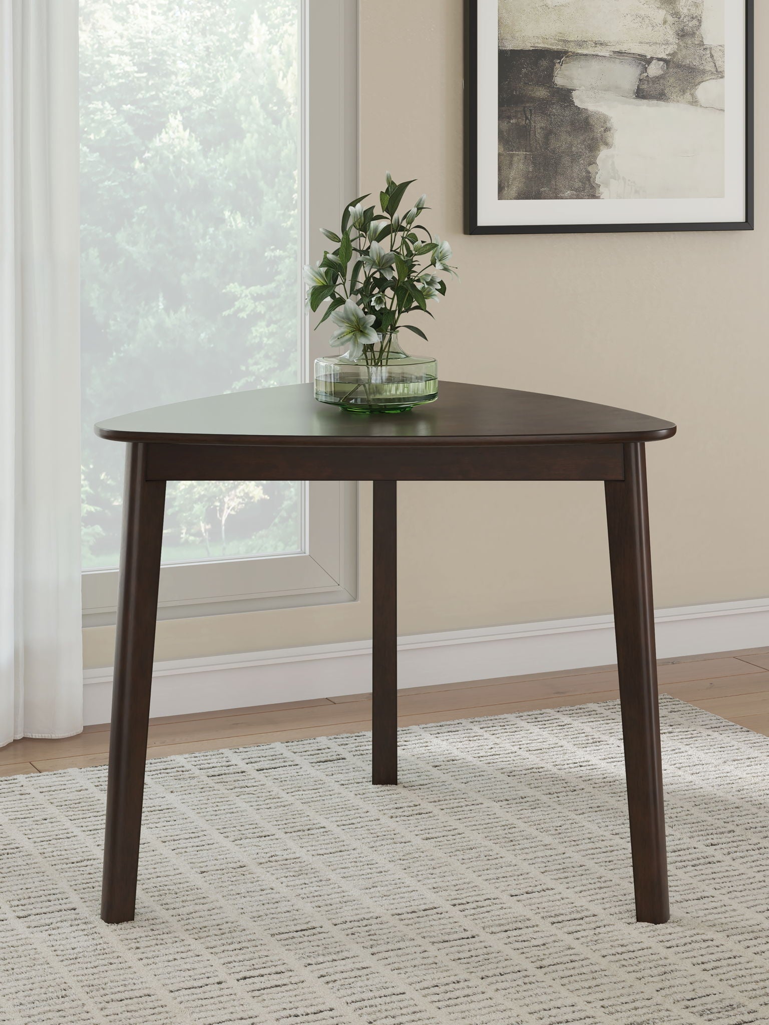 Mallenette - Triangle Dining Room Table - Merlot - Urban Living Furniture (Los Angeles, CA)
