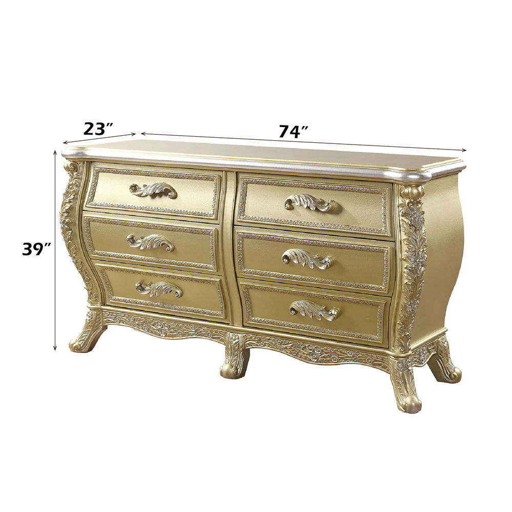 Cabriole - Dresser - Gold - Urban Living Furniture (Los Angeles, CA)