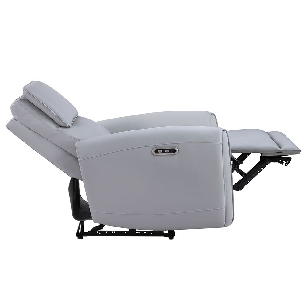 Jeromie - Power Motion Recliner With USB Port - Gray Synthetic Leather - Urban Living Furniture (Los Angeles, CA)