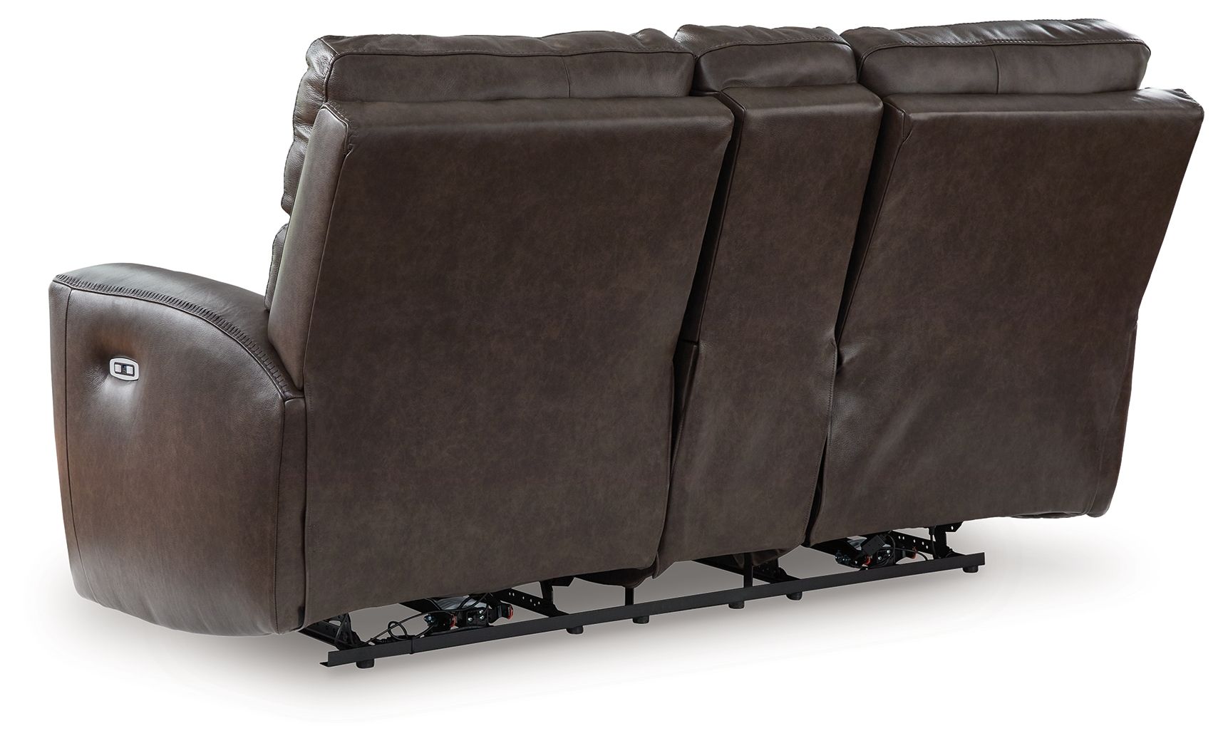 Crossplex - Smoke - Power Recline Loveseat / Console / Adjustable Headrest - Urban Living Furniture (Los Angeles, CA)