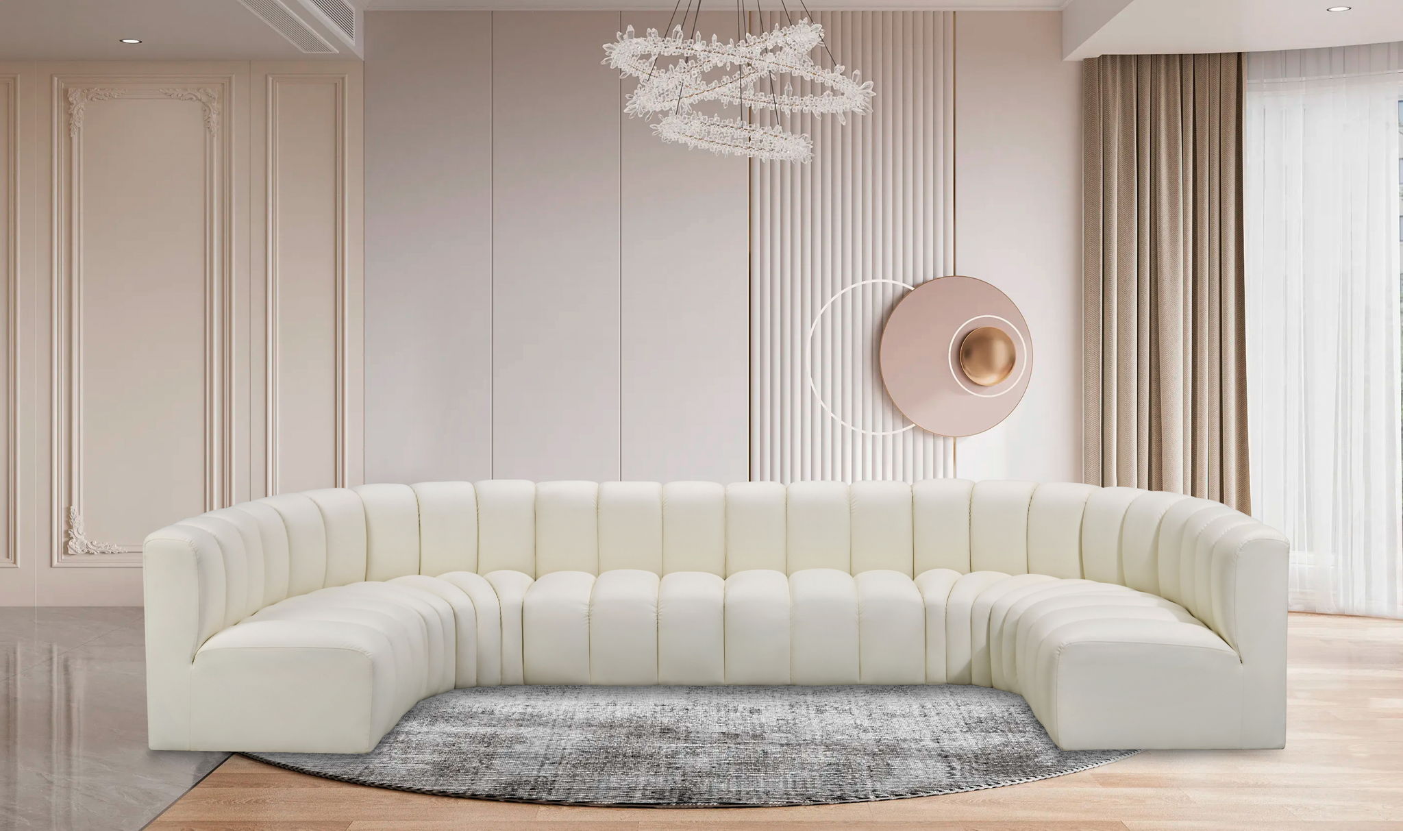 Arc - Faux Leather Modular U-Shaped Sectional - Urban Living Furniture (Los Angeles, CA)