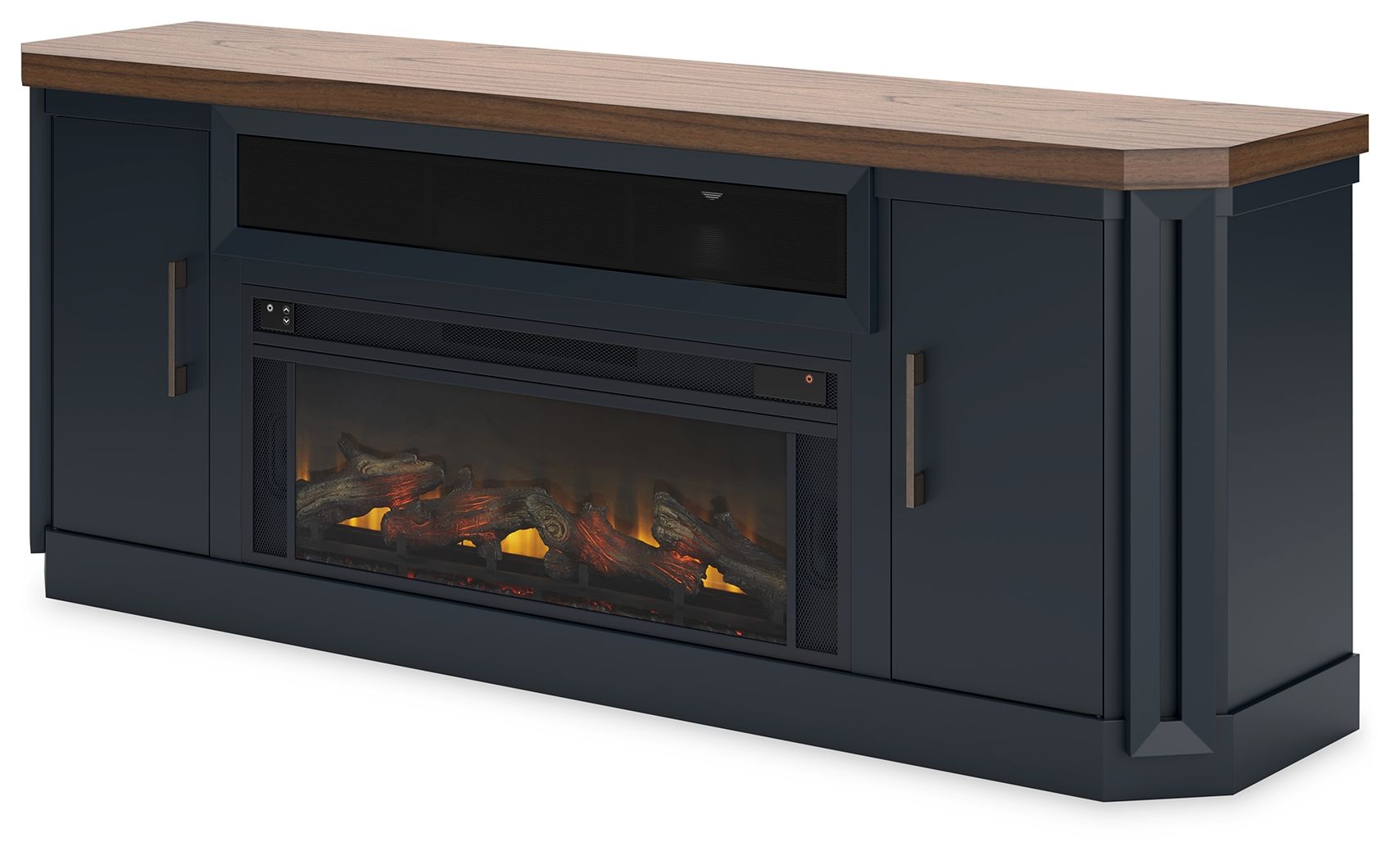 Landocken - Two-tone - 83" TV Stand With Electric Fireplace - Urban Living Furniture (Los Angeles, CA)