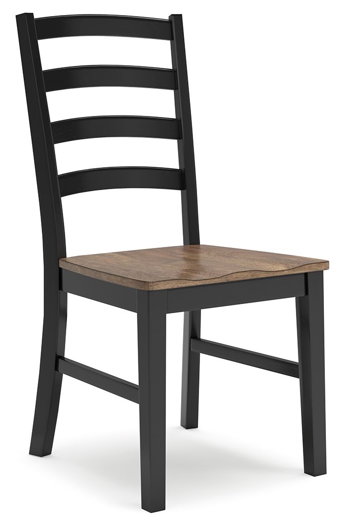 Wildenauer - Brown / Black - Dining Room Side Chair (Set of 2) - Urban Living Furniture (Los Angeles, CA)