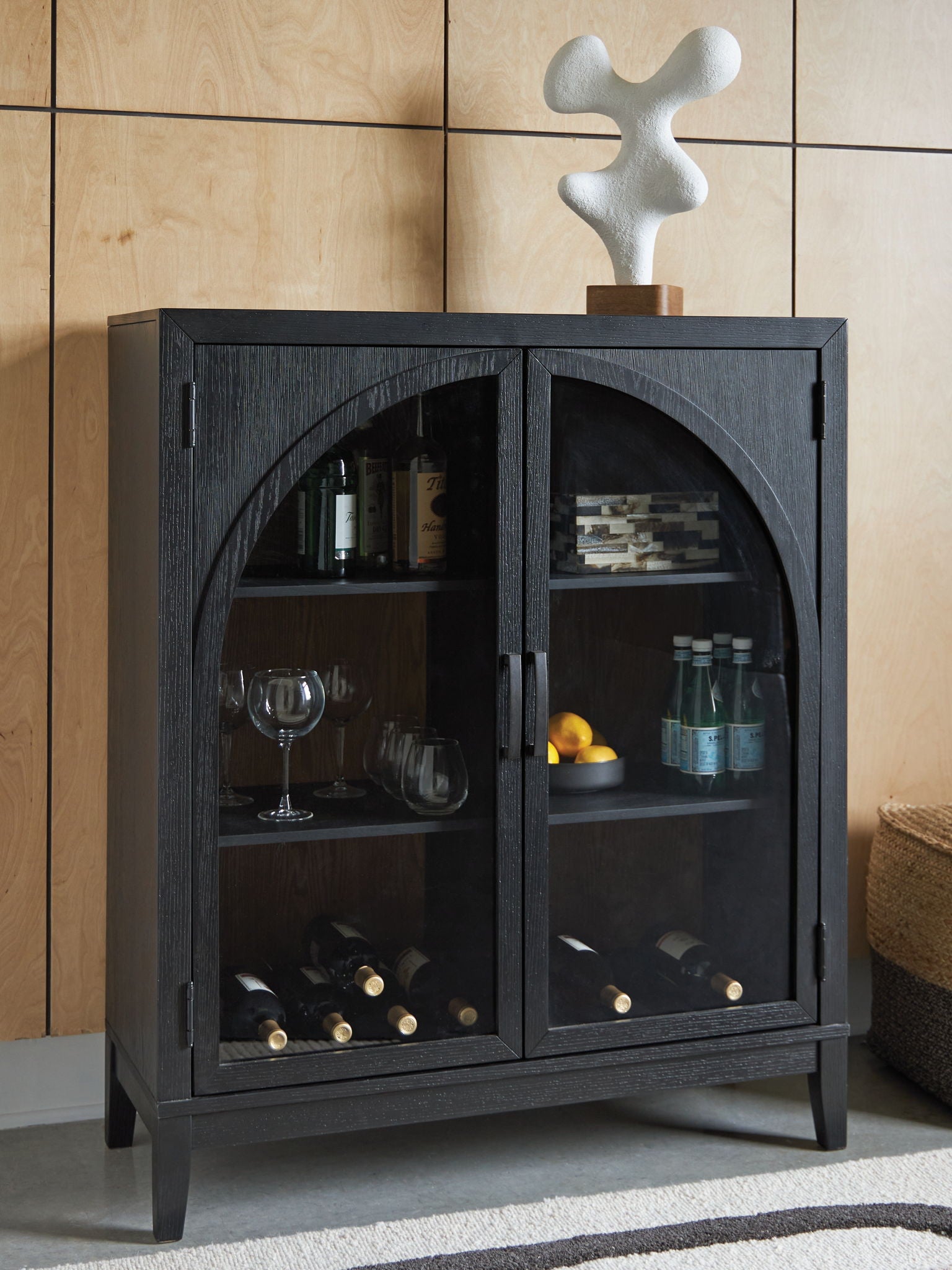 Armenleigh - Black / Brown - Bar Cabinet - Urban Living Furniture (Los Angeles, CA)