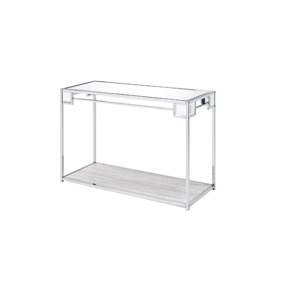 Asbury - Console Table - Mirrored & Chrome - Urban Living Furniture (Los Angeles, CA)