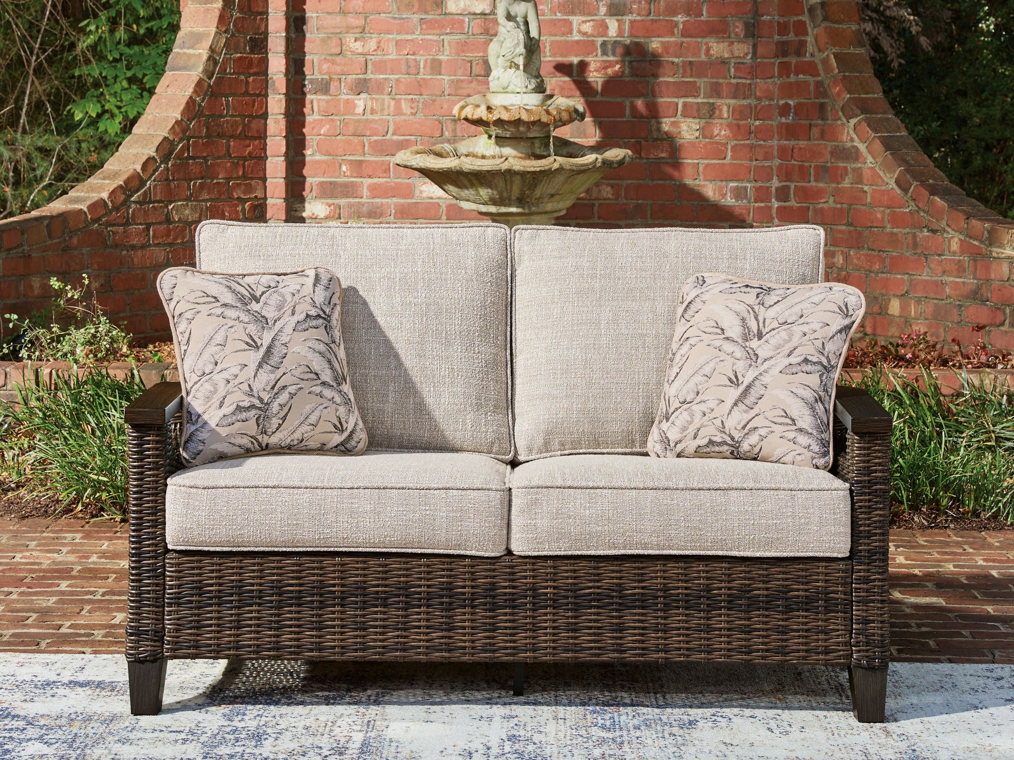 Monterey Point - Loveseat With Cushion - Dark Brown - Urban Living Furniture (Los Angeles, CA)