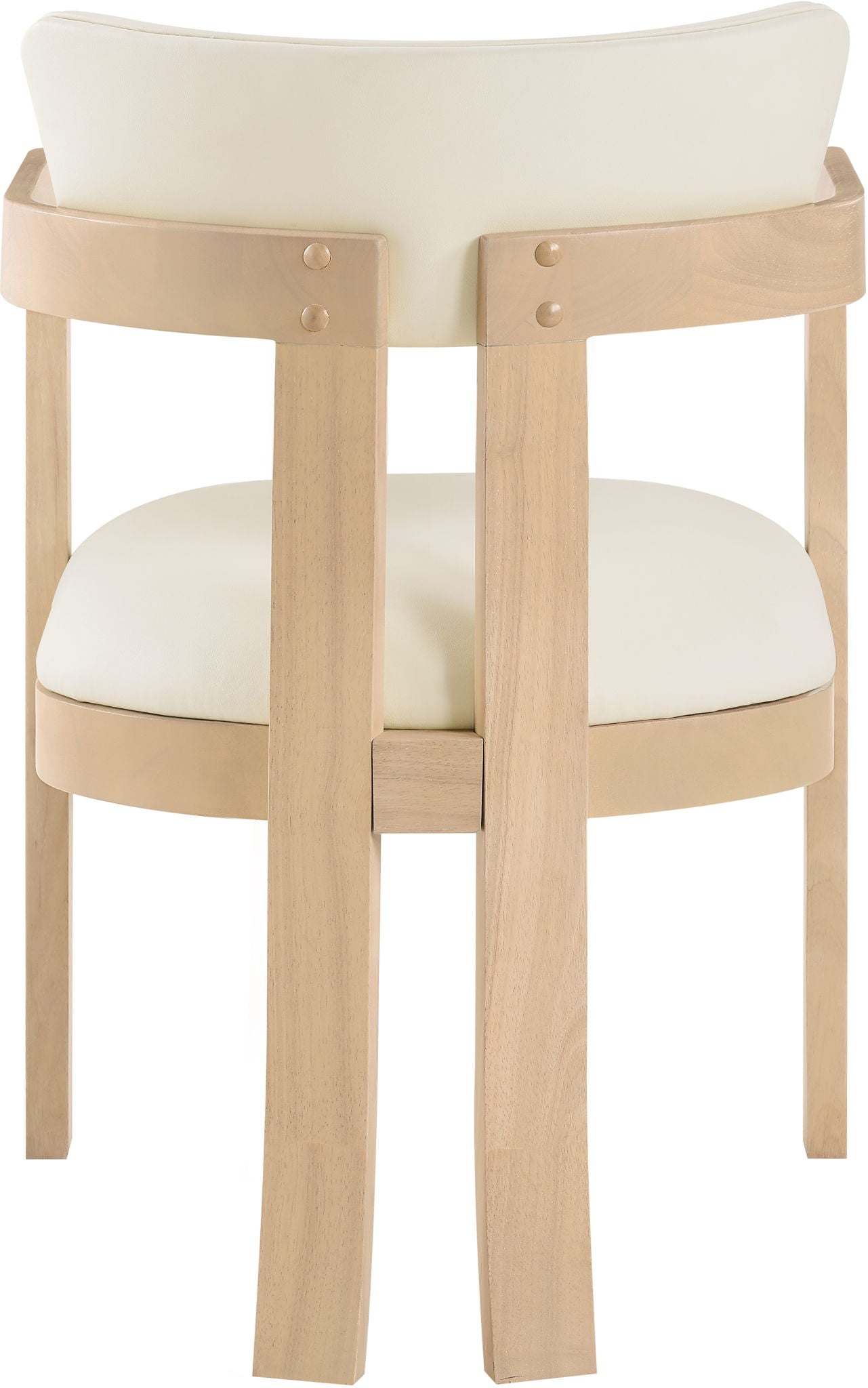 Lavrin - Vegan Leather Dining Arm Chair (Set of 2) - Natural Base - Urban Living Furniture (Los Angeles, CA)