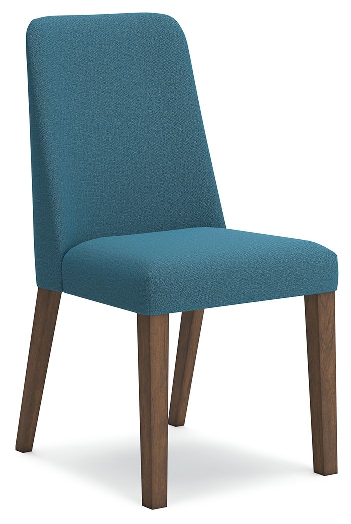 Lyncott - Blue / Brown - Dining Uph Side Chair (Set of 2) - Urban Living Furniture (Los Angeles, CA)