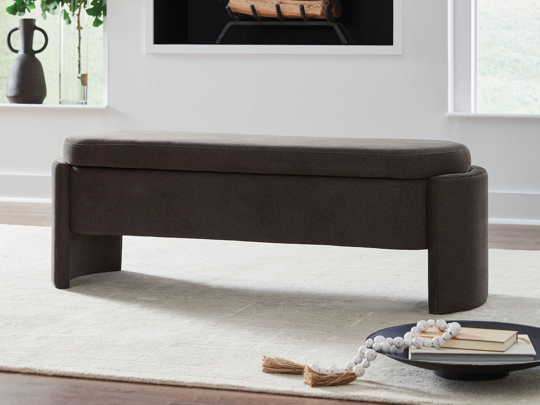 Vavuniya - Brown - Storage Bench - Urban Living Furniture (Los Angeles, CA)