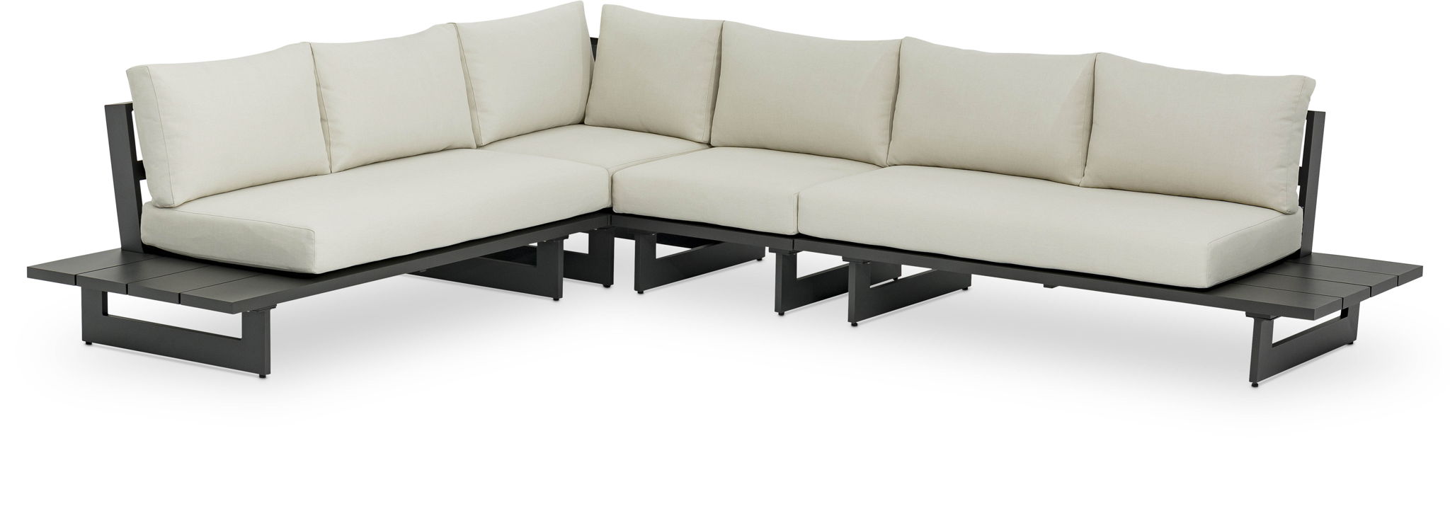 Maldives - 4 Piece Water Resistant Outdoor Patio Modular Sectional With Gray Base - Urban Living Furniture (Los Angeles, CA)